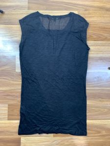 y2k Black "French Look" Graphic Tank Top