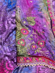 y2k mumma half net chatpate saree