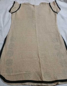 Cream Kurta with Circular Motif