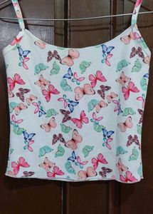 Butterfly Print Tank Top