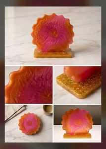 Unique Resin Coaster Set