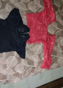 Royal Blue Printed Blouse