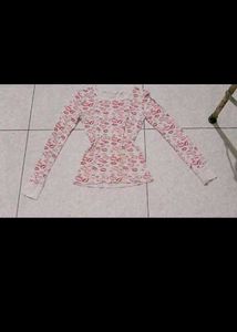 Pink Lips Long Sleeve Top