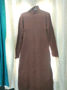Winter High Neck Knit Dress