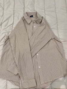 Striped Button-Up Shirt