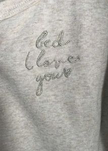 Cute Crop Top with Embroidered Text
