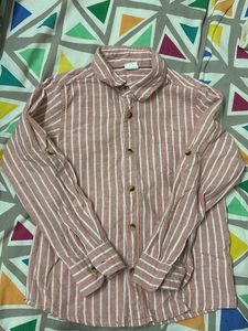 Striped Button-Up Shirt