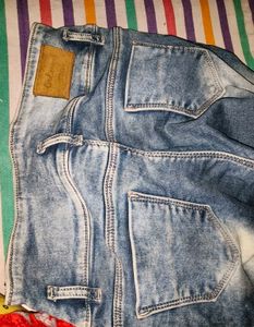 Distressed Acid Wash Skinny Jeans