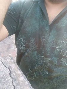 Men's Floral Print Polo Shirt