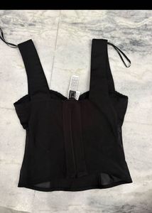 F21 Lace Trimmed Sheer corset (xs)size xs