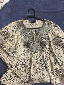 Bohemian Print Peplum Kurta