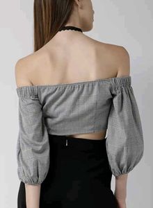 Houndstooth Top🖤🌼