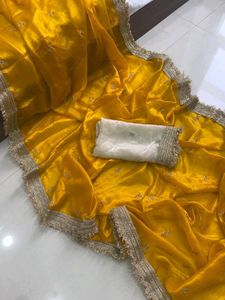 Golden Cotton Saree