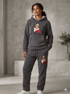 Cute Bear Hoodie &amp; Pants Set