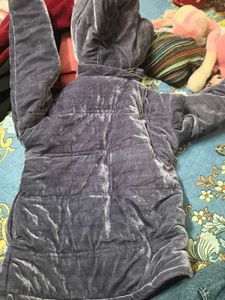 Vintage Style Blue  fleece Jacket for 6-8 years