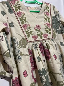 Elegant Floral flared Kurta