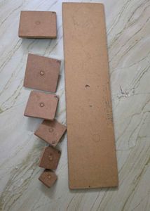 Wooden Square Puzzle with Knobs