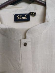 Men's Cream Kurta