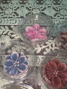 Set of 8 Floral Candles
