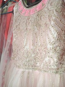 Beautiful Pink Embroidered Gown