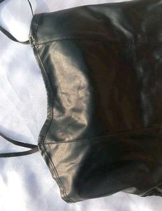 Faux Leather Camisole Top