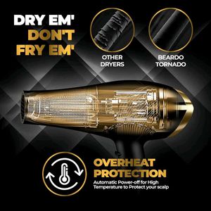 BEARDO Professional Tornado Hair Dryer With 2000 W