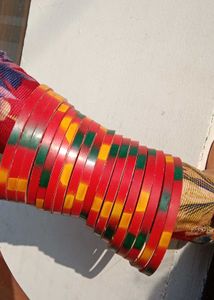 Vibrant Stack of Bangles