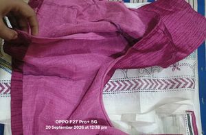 Maroon Textured Kurta