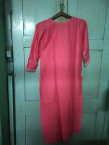Embroidery Kurti,Light Red