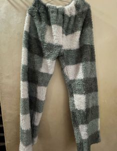 Cozy Plaid Fluffy Lounge Pants