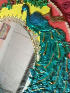Handcrafted Peacock Wall Mirror
