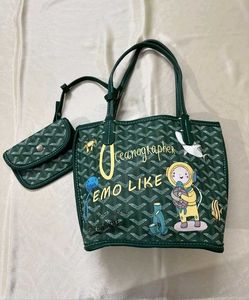 Emo Designer Tote Bag with Matching Pouch