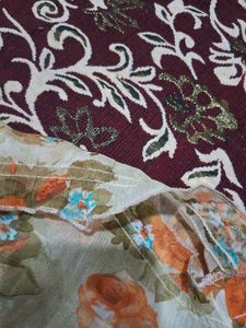 Off-Shoulder Floral Print Blouse