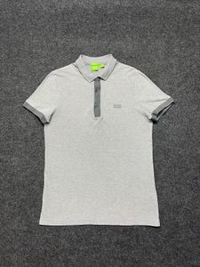 Men's Grey BOSS Polo Shirt