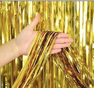 Golden Foil Curtain