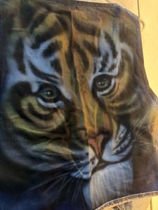 Vintage Custom Painted "Ruth" Denim Vest