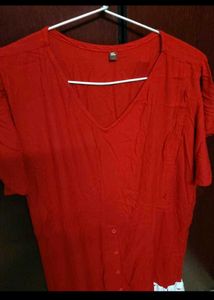 combo of 3 itemsVibrant Red Maxi Dress with White