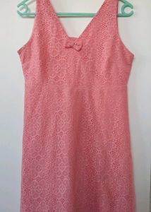 Chic Pink Lace Dress