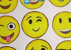 Hand Made On Art Paper EMOJI 😀