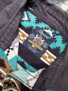 Southwestern Pattern Button-Up Shirt