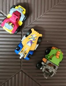 3 kinder Joy toy cars