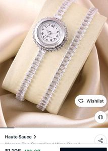 Elegant Crystal Bezel Watch