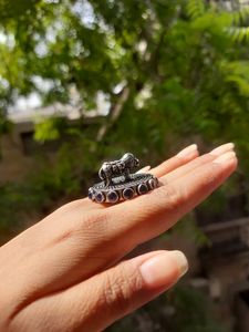 Elephant Silver Ring