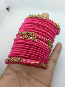 Silk Thread Bangles Set 🥰