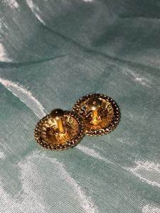 Gold Tone Earrings (Set of 2)