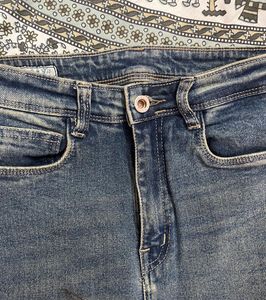 Classic Blue Denim Flare Jeans