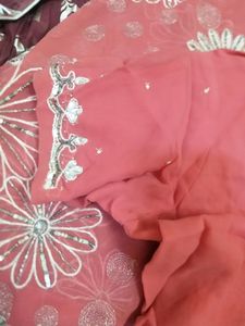 Beautiful Pink Saree For Wedding