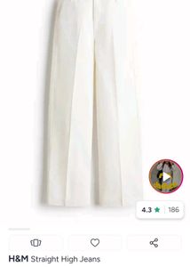 Chic White Wide-Leg Trousers