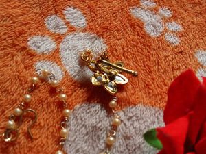 Elegant Pearl &amp; Stone noze pin