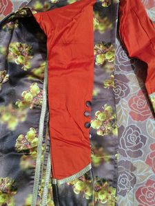 kids Designer Kurta with Floral Print